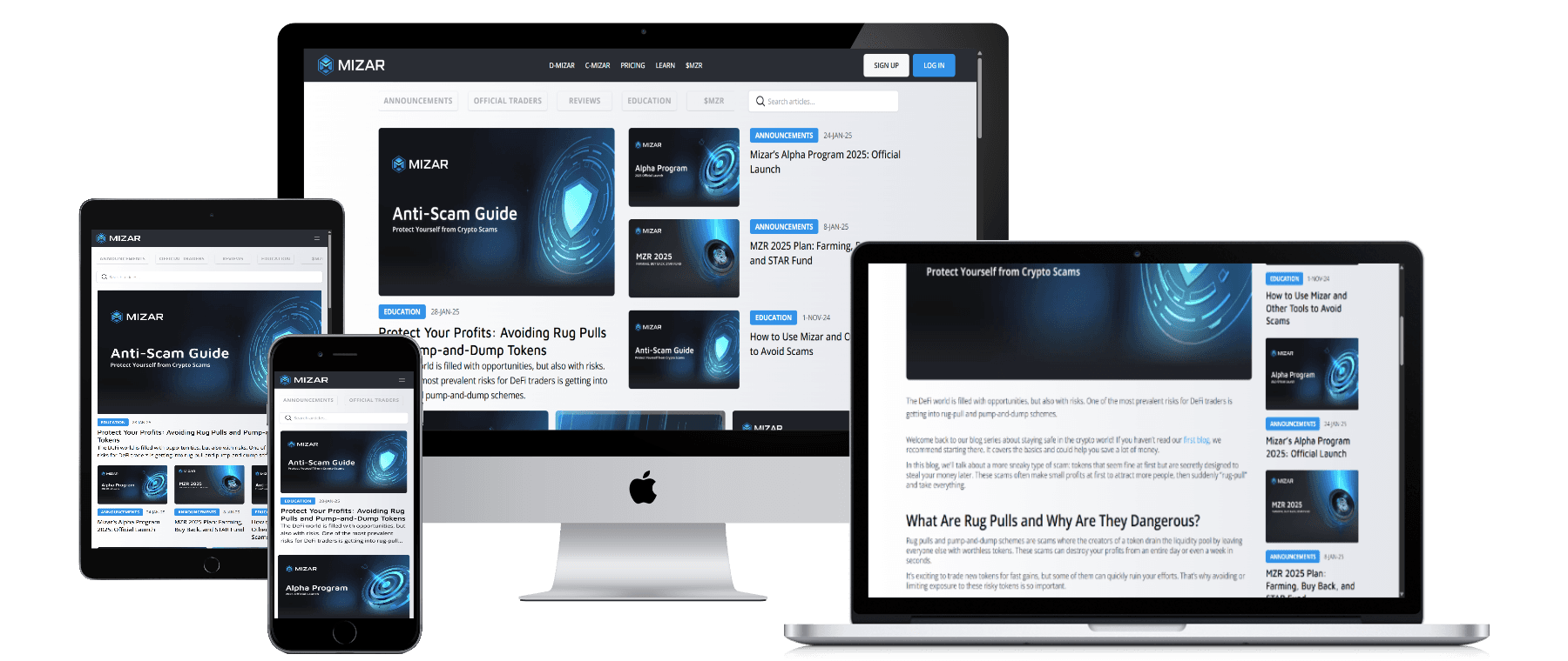 Mizar.com | Next.js Blog Development & Website Enhancement (SEO & UI)